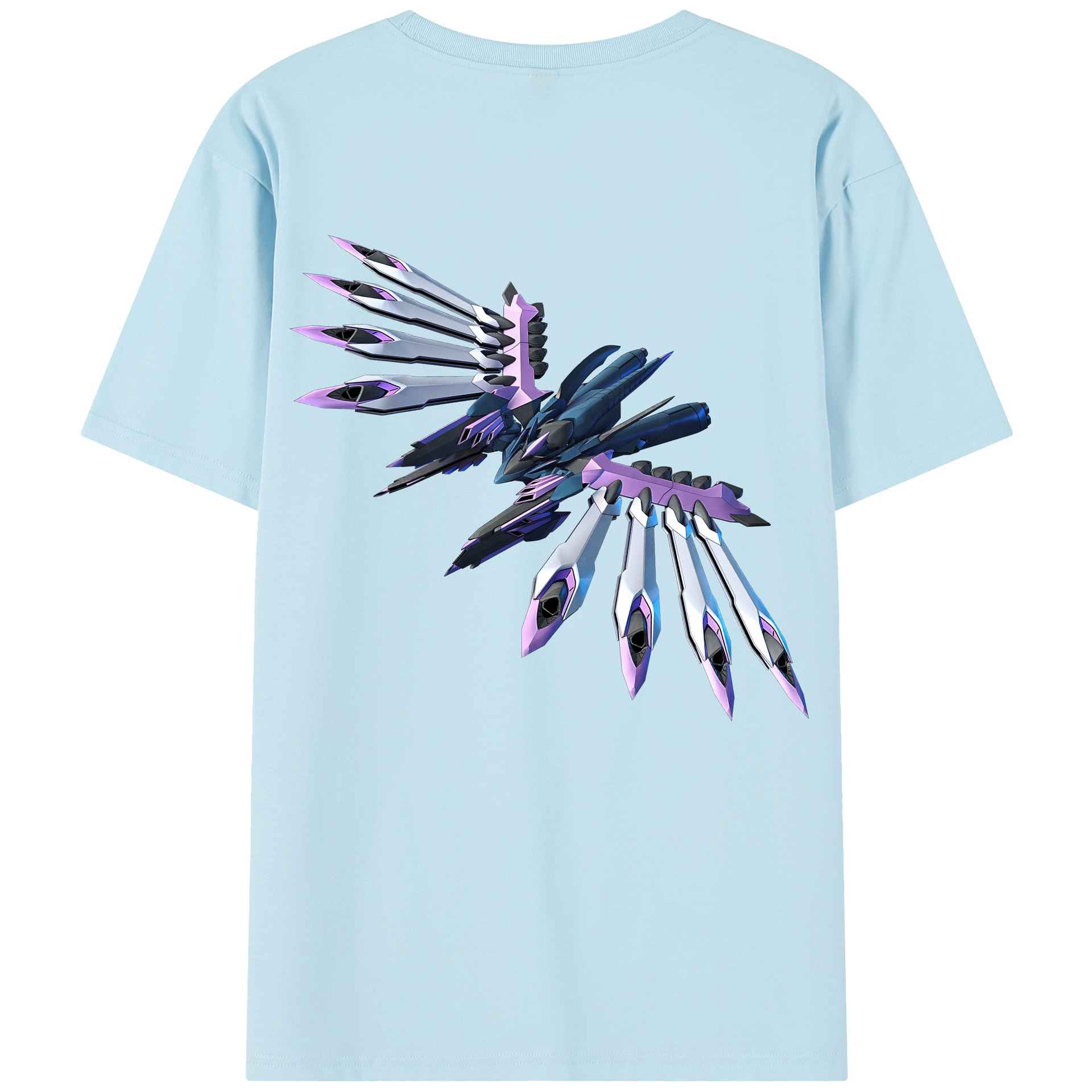（画像用） 機動戦士ガンダム Mobile Suit Gundam 綿100％半袖Tシャツ（背面プリント）